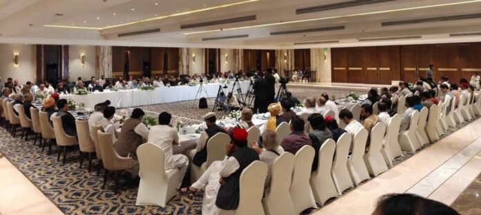 Leaders from different political parties attending MPC in Islamabad