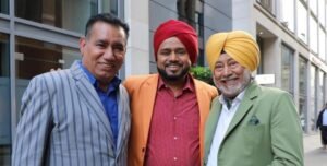 Punjabi comedians Nasir Chinyoti (left), Karamjit Anmol (centre) and Jaswinder Bhalla
