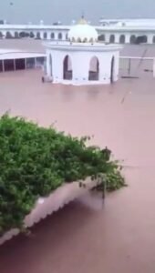 X image shows floodwaters inside Kartarpur