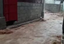 Image shows urban flooding