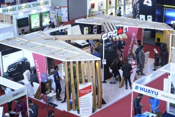 Pictures shows exhibition underway