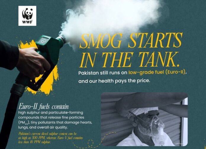 The picture describes hazards of using Euro II standard fuel-WWF