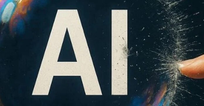 A finger pressing against a bubble with the letters 