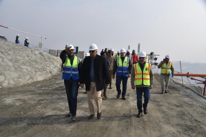 Wapda Chairman visiting project site of Mohmand Dam on River Swat in Mohmand district of KP.