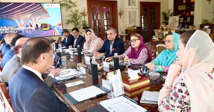 Punjab chief minister Maryam Nawaz chairs a meeting on Gujranwala Mass Transit System-Handout Picture