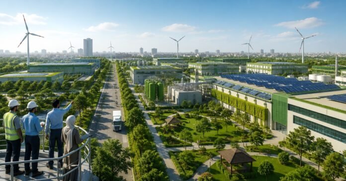 An AI illustration of proposed Green Economic Zone in Punjab.
